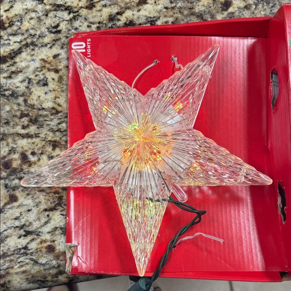 Christmas Tree Topper Color-Changing Star Tree Topper LED